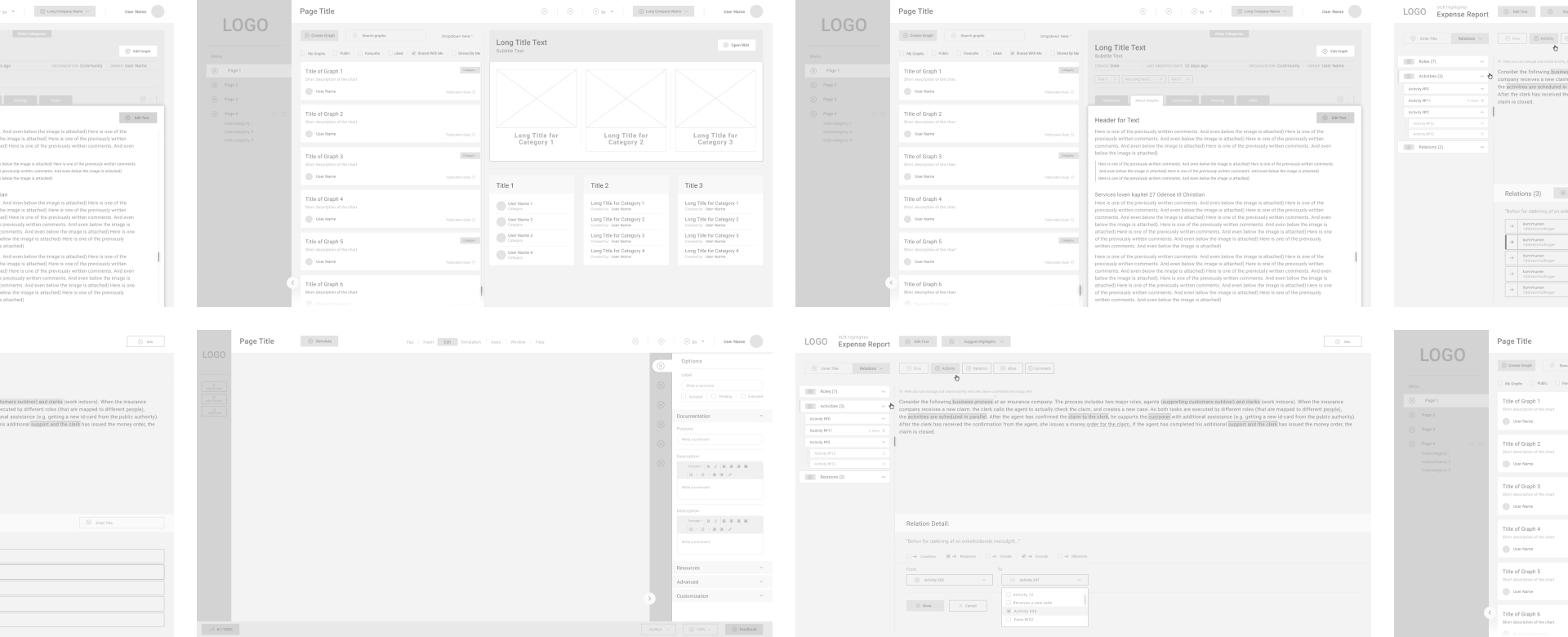 Web platform for businesses prototype