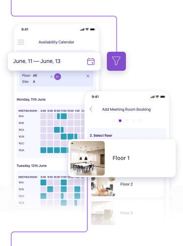 Booking app features