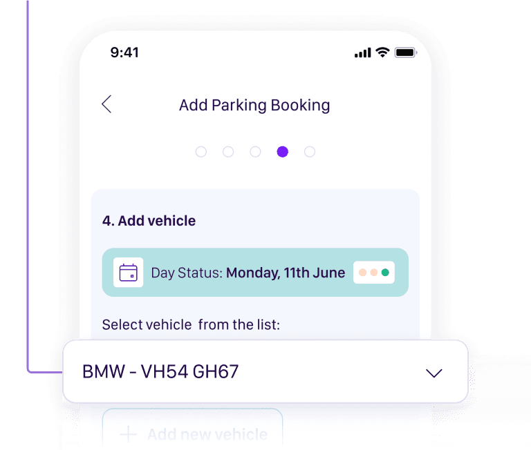 Add parking booking